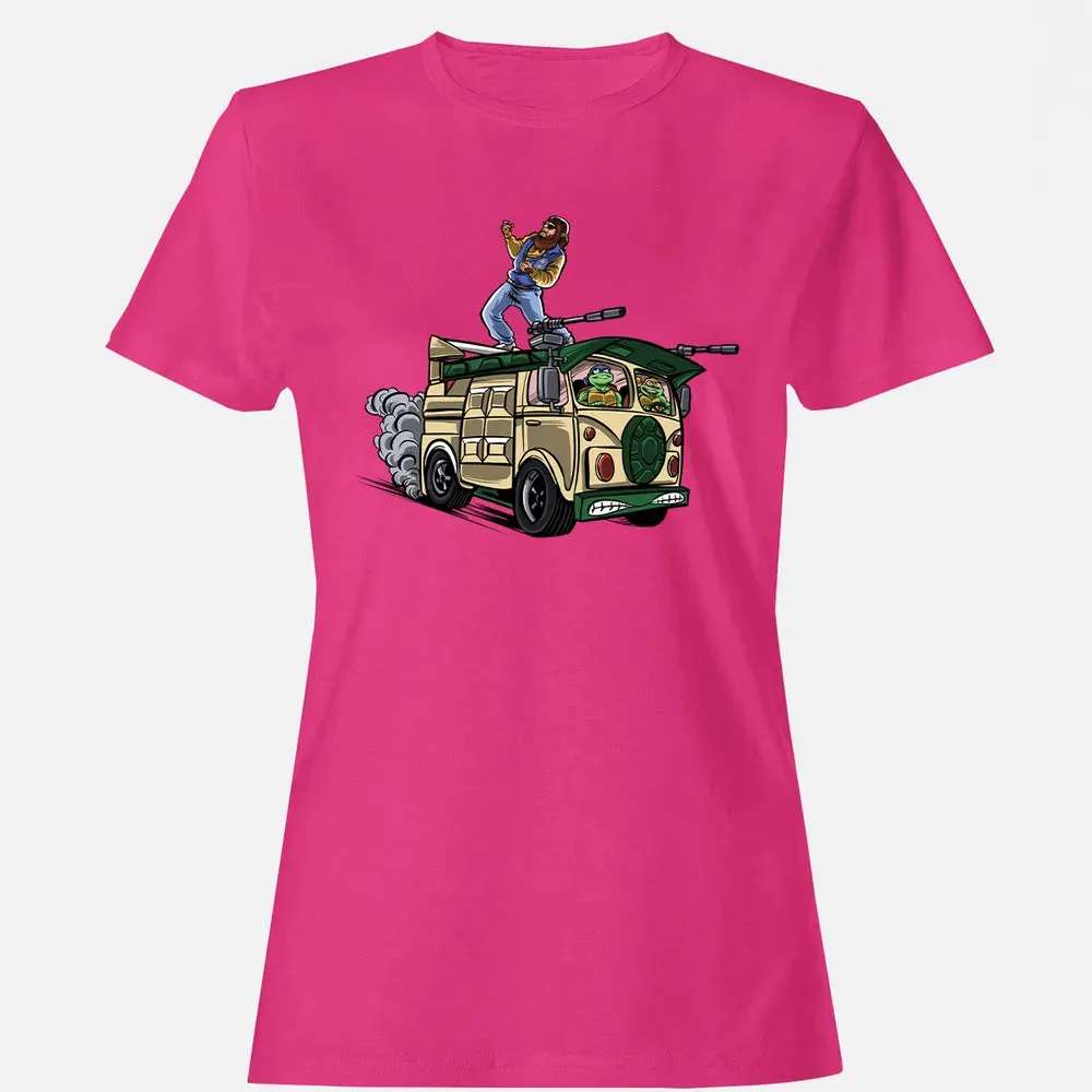 Surfing In The Turtle Van Women's T-shirt - 6