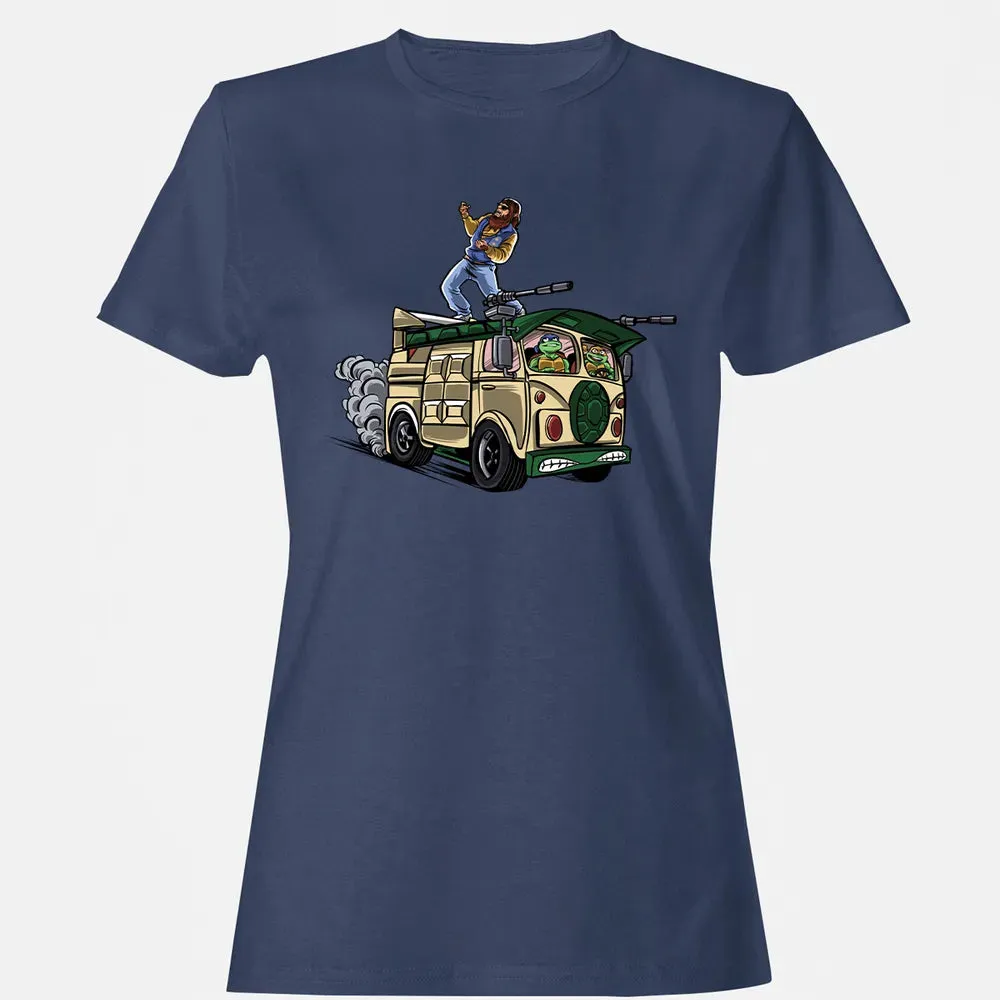 Surfing In The Turtle Van Women's T-shirt - 10