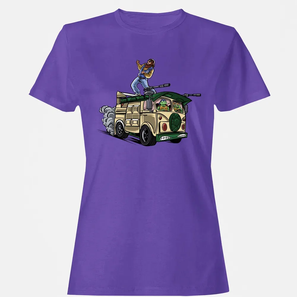 Surfing In The Turtle Van Women's T-shirt - 12