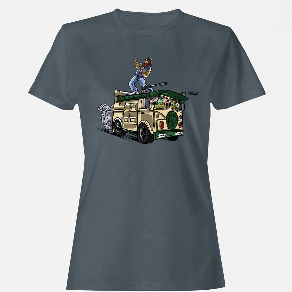 Surfing In The Turtle Van Women's T-shirt - 3