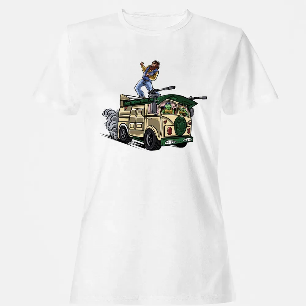 Surfing In The Turtle Van Women's T-shirt - 16