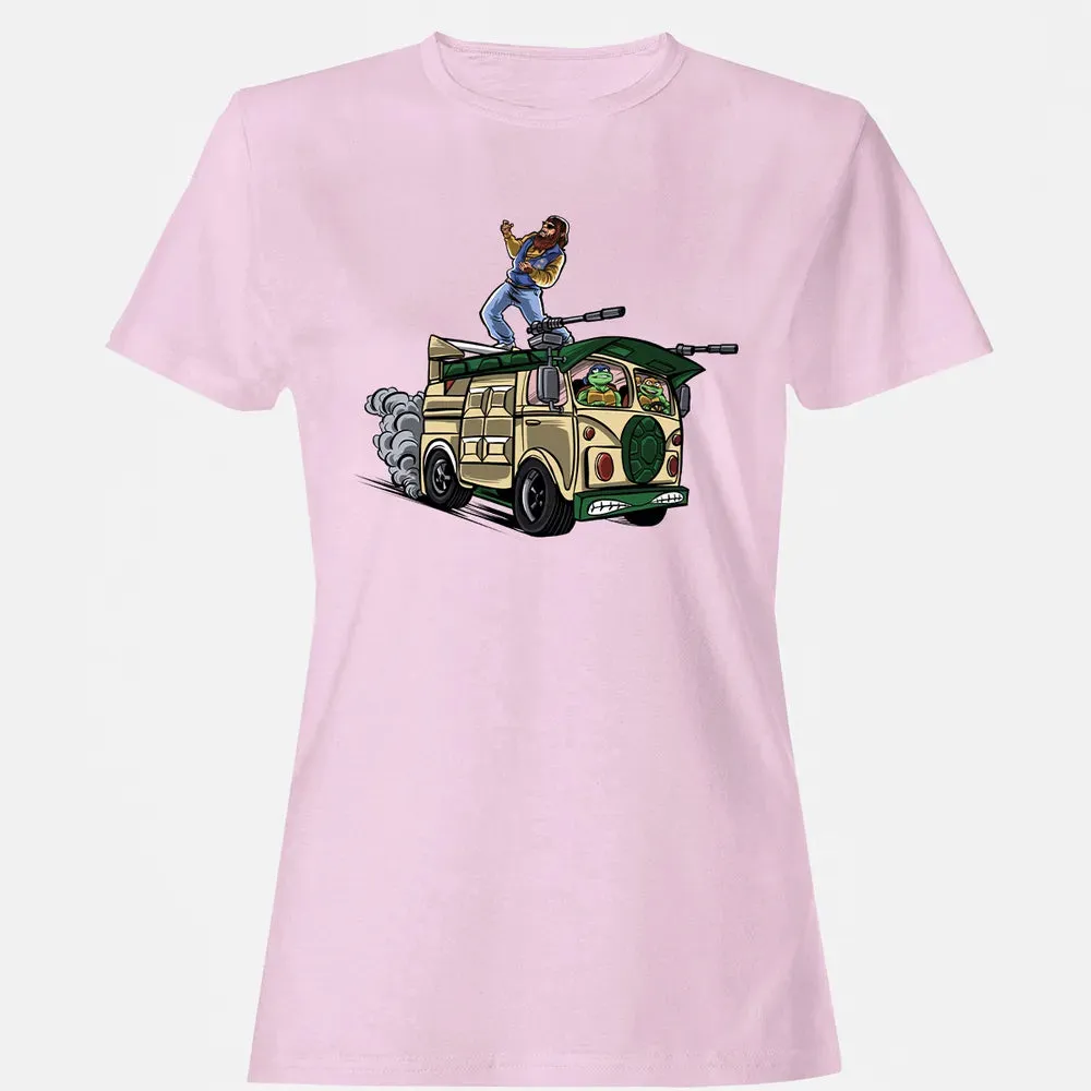 Surfing In The Turtle Van Women's T-shirt - 9