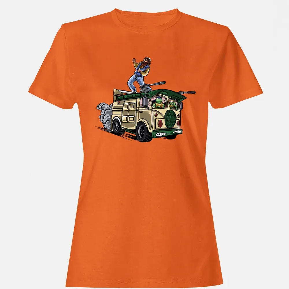 Surfing In The Turtle Van Women's T-shirt - 11