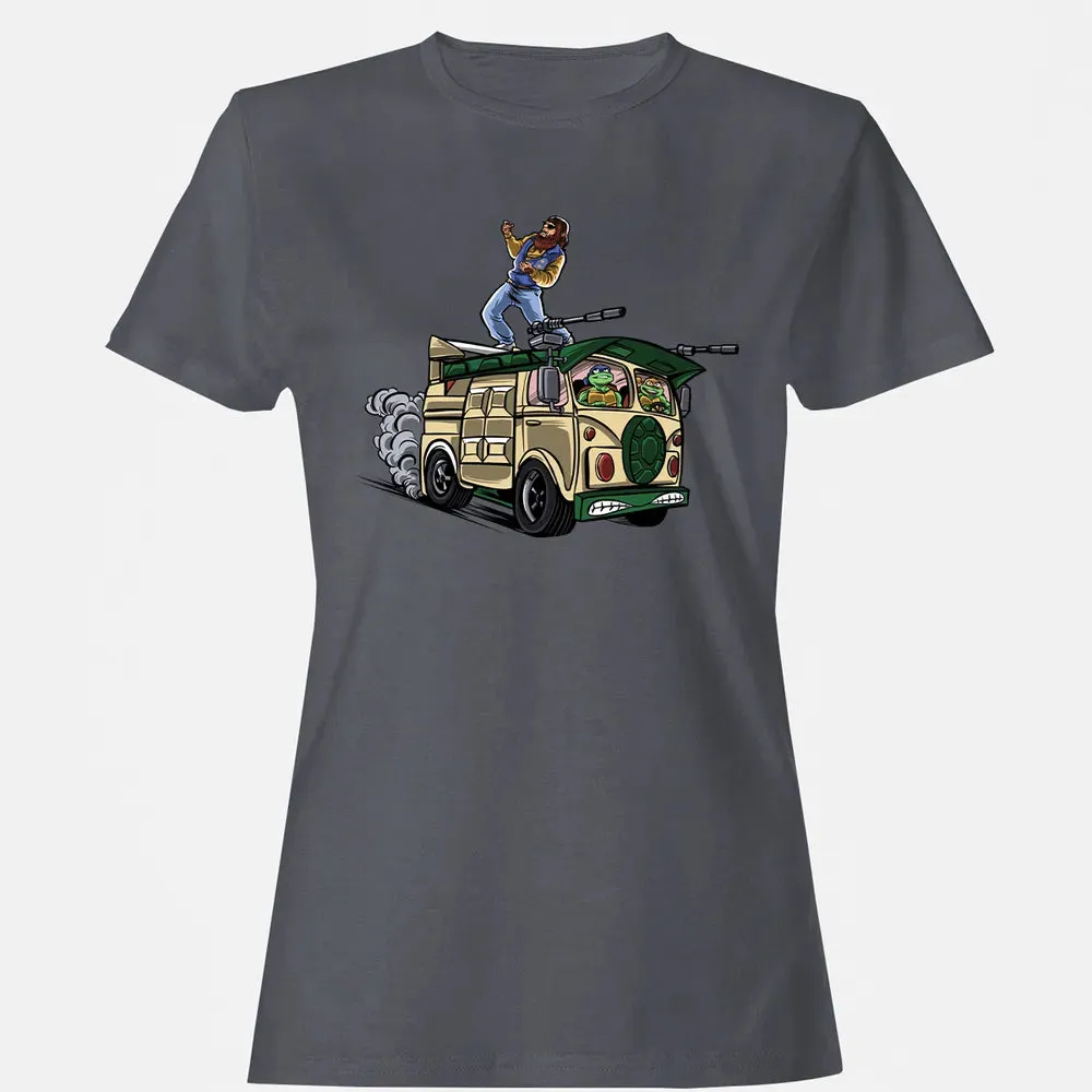 Surfing In The Turtle Van Women's T-shirt - 5