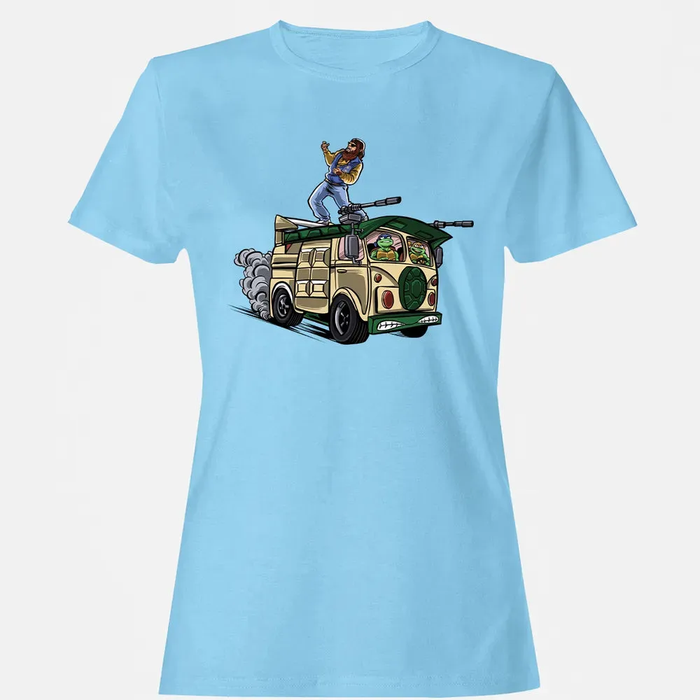 Surfing In The Turtle Van Women's T-shirt - 8