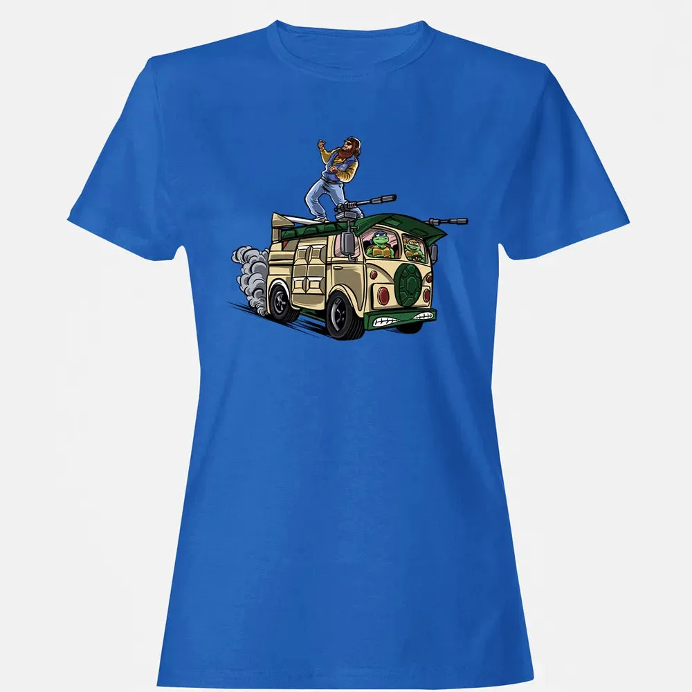 Surfing In The Turtle Van Women's T-shirt - 14