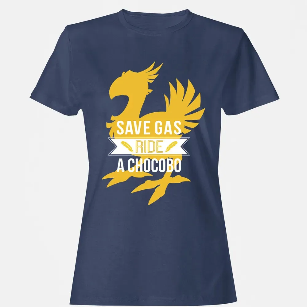 Fantasy Save Gas Ride a Chocobo Women's T-shirt - 10