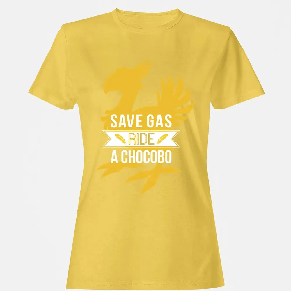 Fantasy Save Gas Ride a Chocobo Women's T-shirt - 4