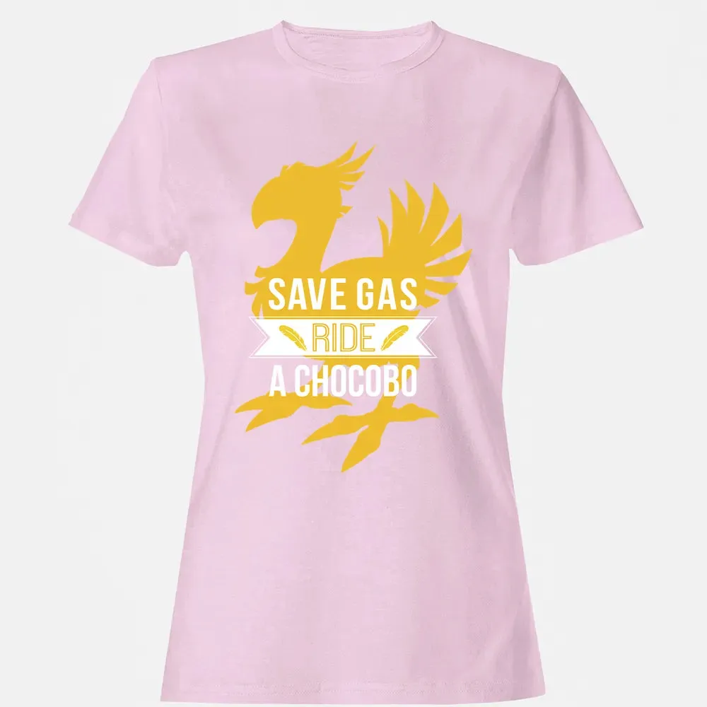 Fantasy Save Gas Ride a Chocobo Women's T-shirt - 9