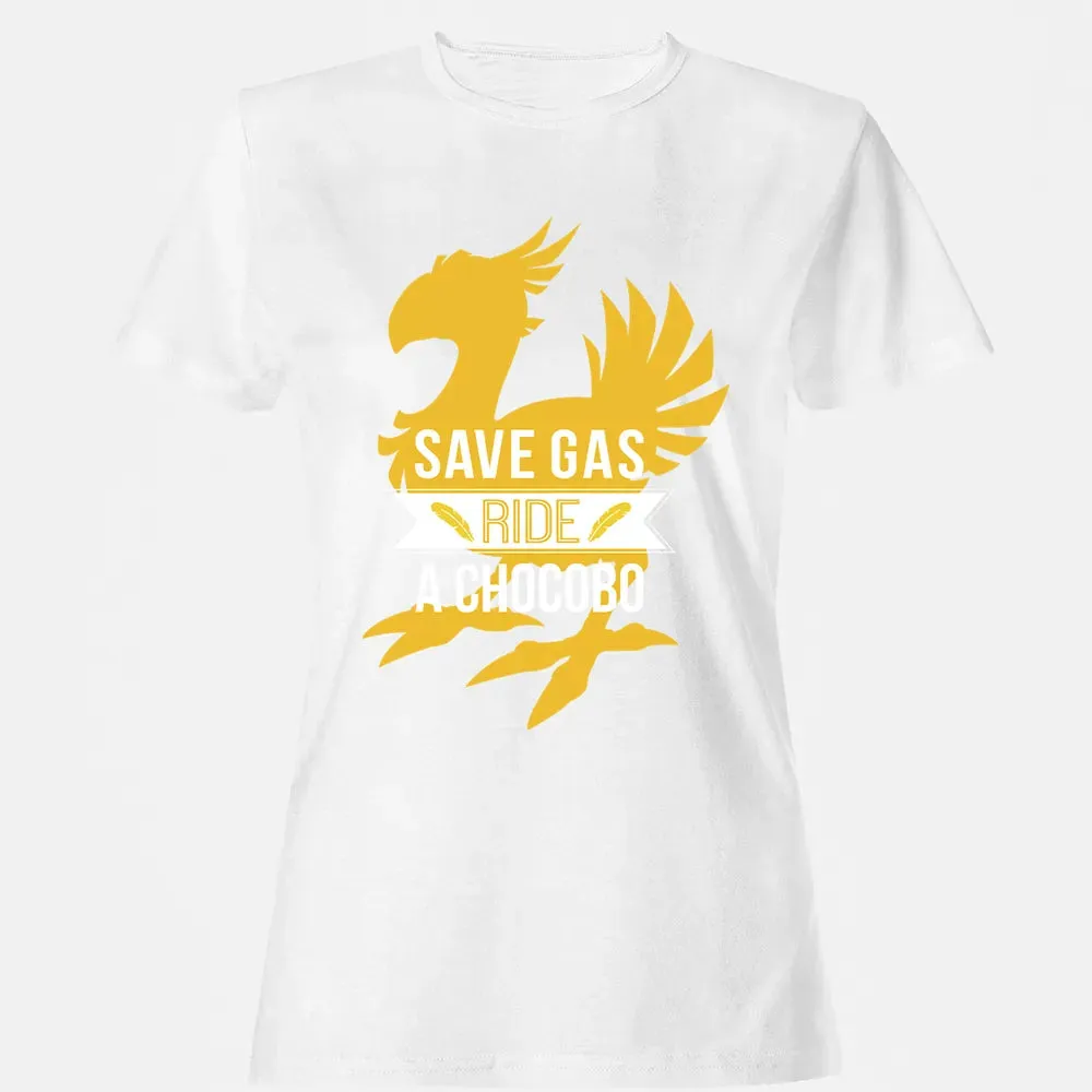 Fantasy Save Gas Ride a Chocobo Women's T-shirt - 16