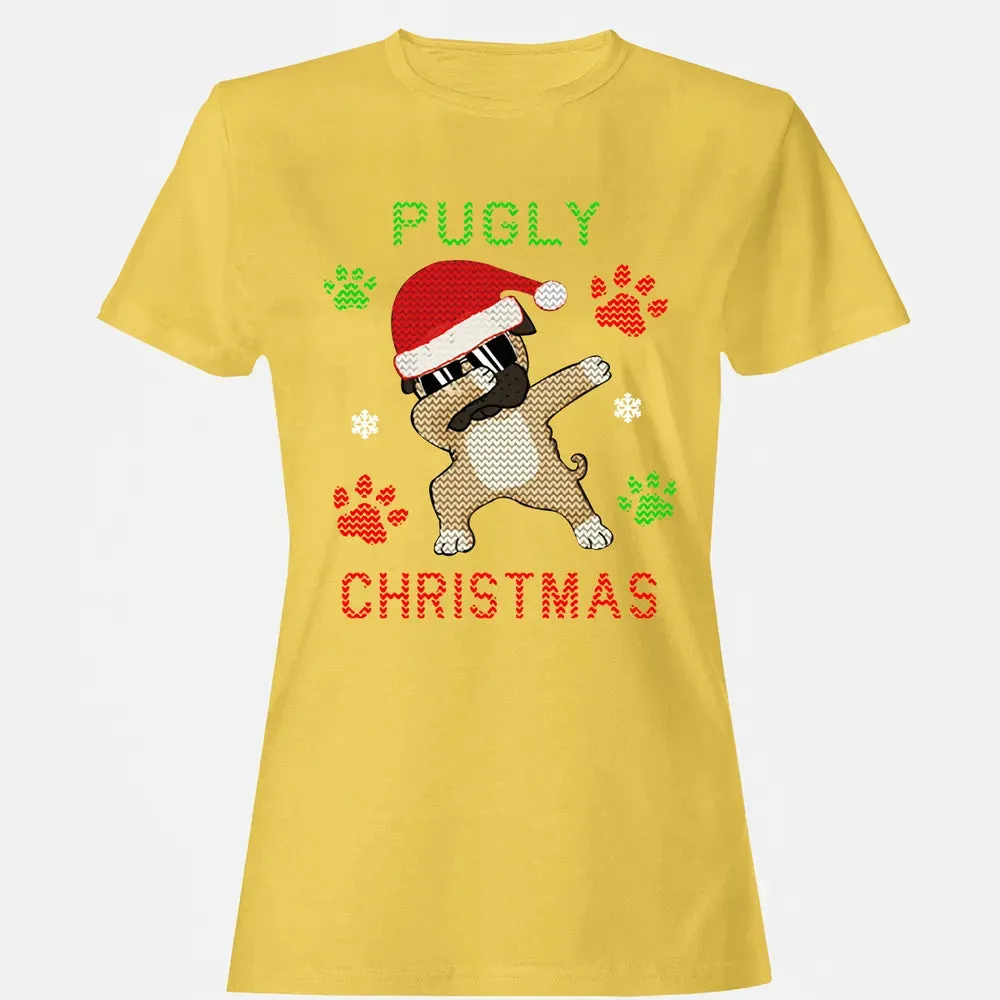 Pugly Christmas Women's T-shirt - 4