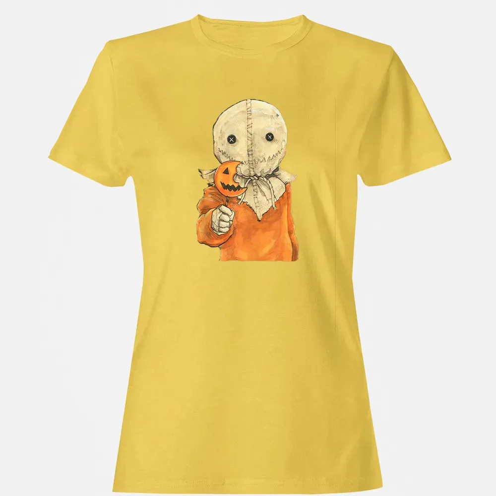 Trick r Treat Funny Cute Sam Halloween Women's T-shirt - 4