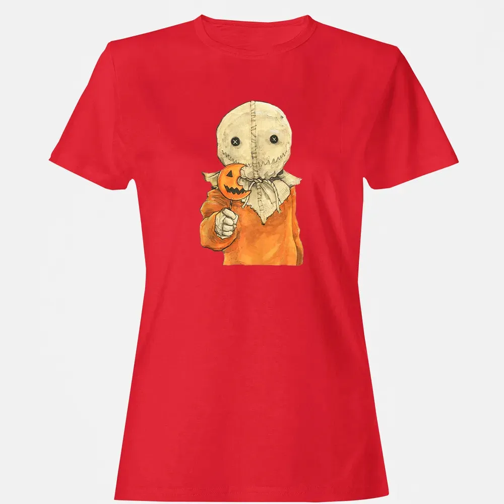 Trick r Treat Funny Cute Sam Halloween Women's T-shirt - 13