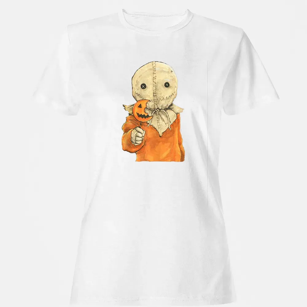 Trick r Treat Funny Cute Sam Halloween Women's T-shirt - 16