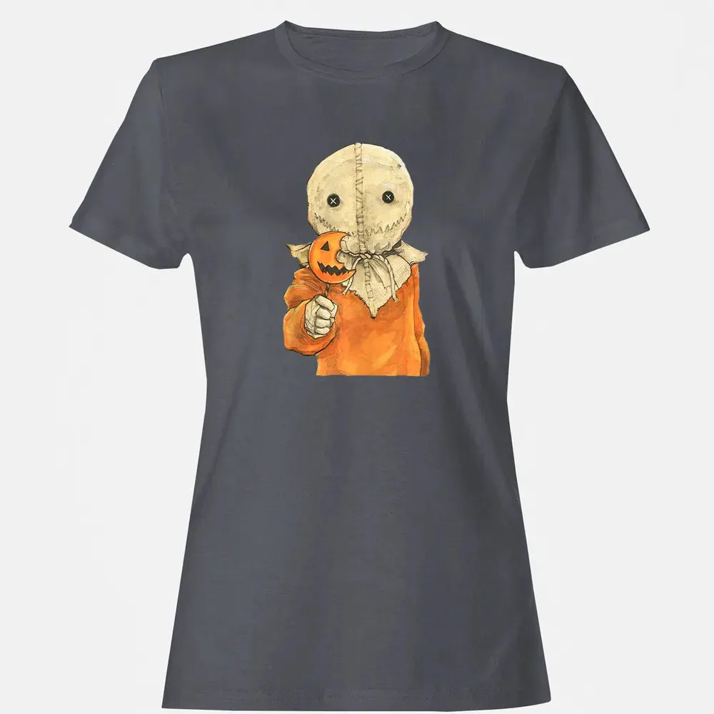 Trick r Treat Funny Cute Sam Halloween Women's T-shirt - 5