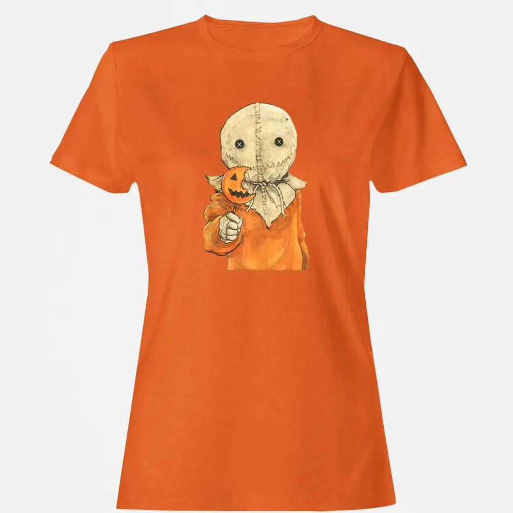 Trick r Treat Funny Cute Sam Halloween Women's T-shirt - 11