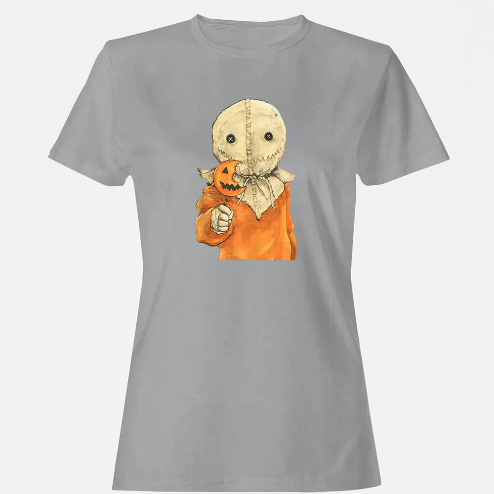 Trick r Treat Funny Cute Sam Halloween Women's T-shirt - 15