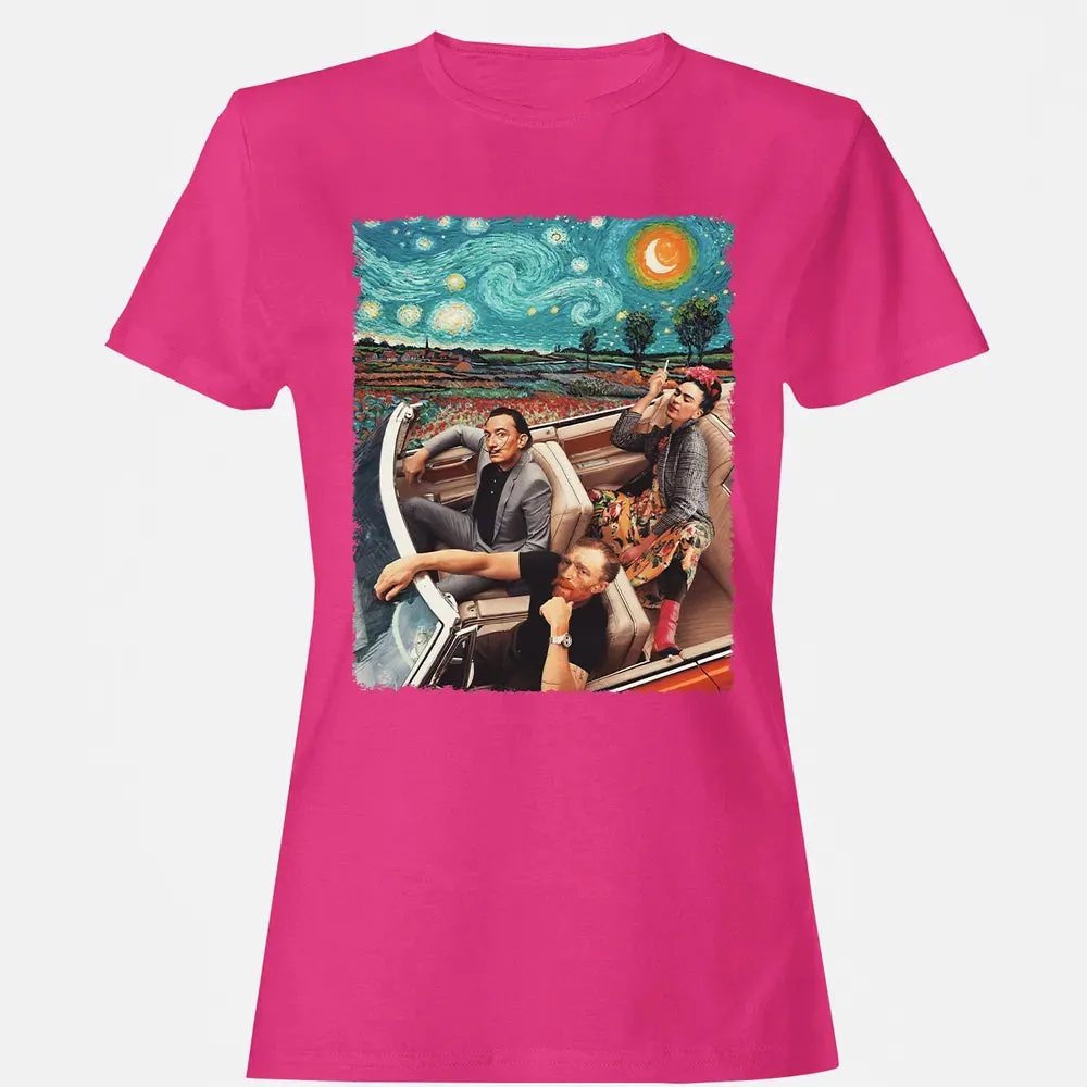 Great Artists In Car Women's T-shirt - 6