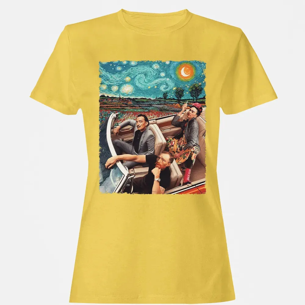 Great Artists In Car Women's T-shirt - 4