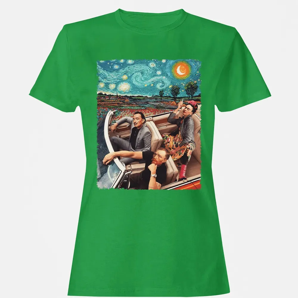 Great Artists In Car Women's T-shirt - 7