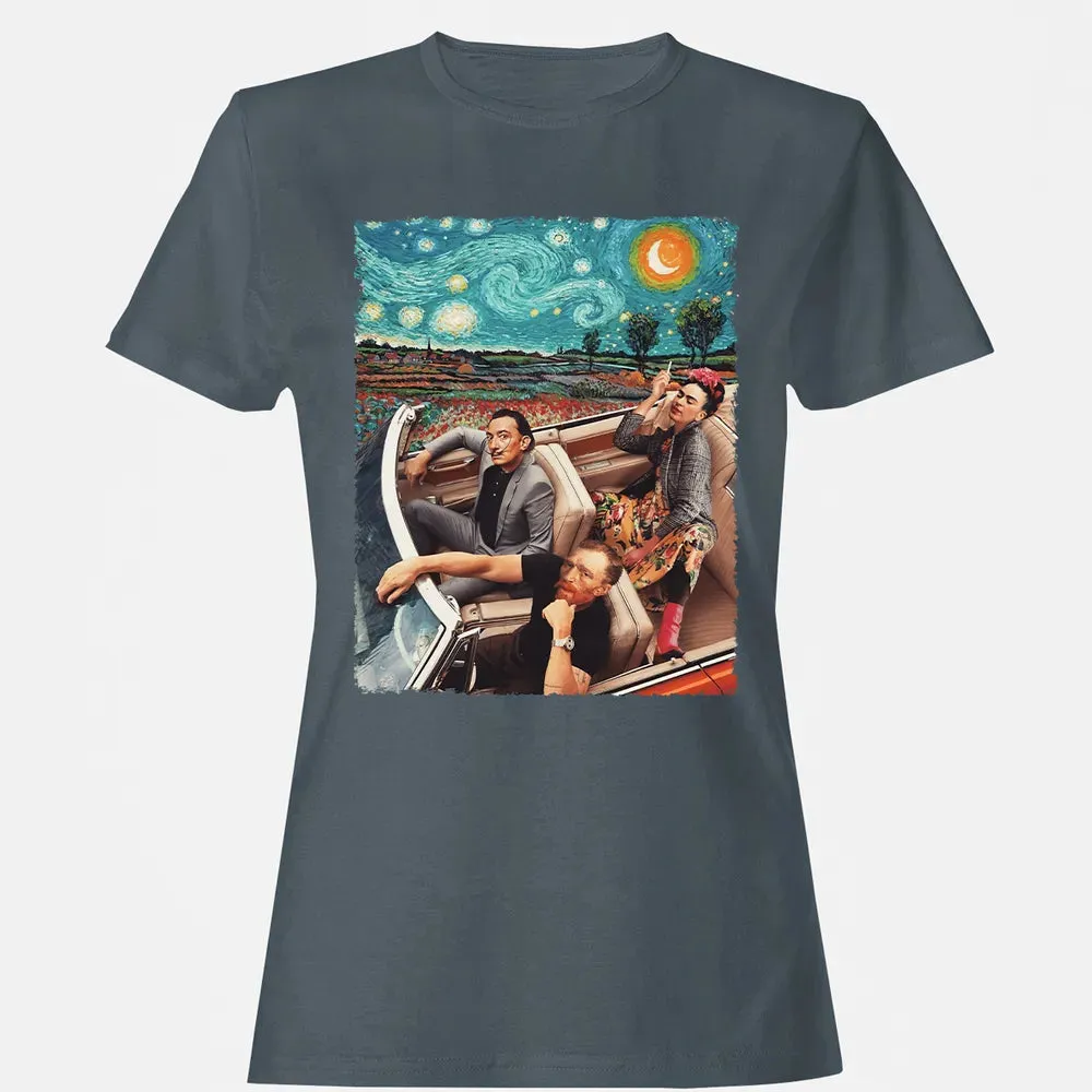 Great Artists In Car Women's T-shirt - 3