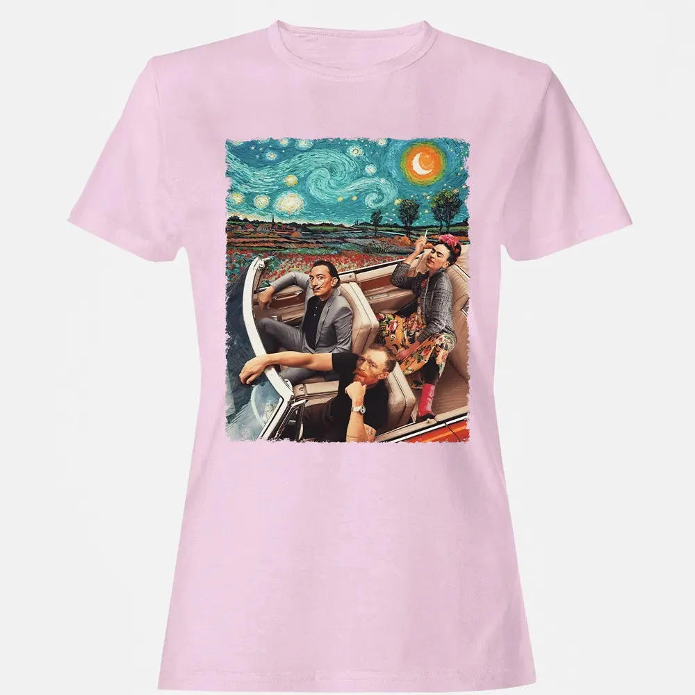 Great Artists In Car Women's T-shirt - 9