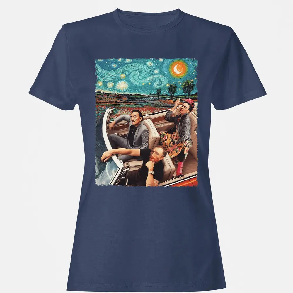 Great Artists In Car Women's T-shirt - 10