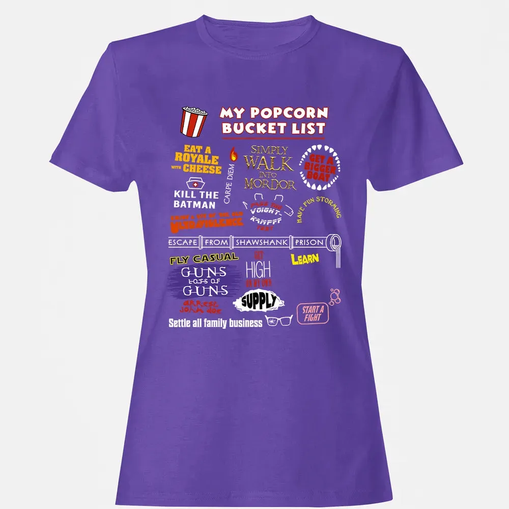 My Popcorn Bucket List Women's T-shirt - 12