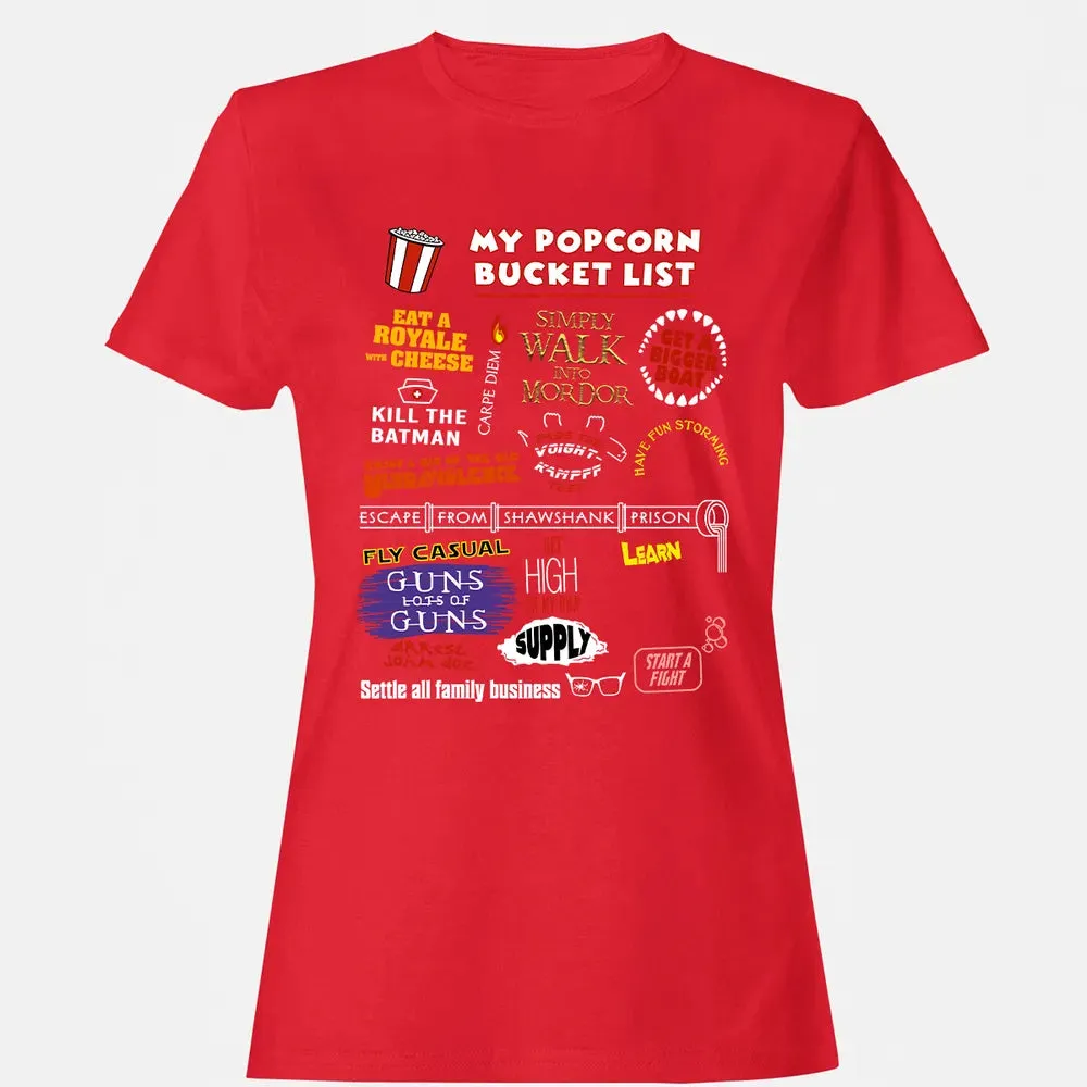 My Popcorn Bucket List Women's T-shirt - 13