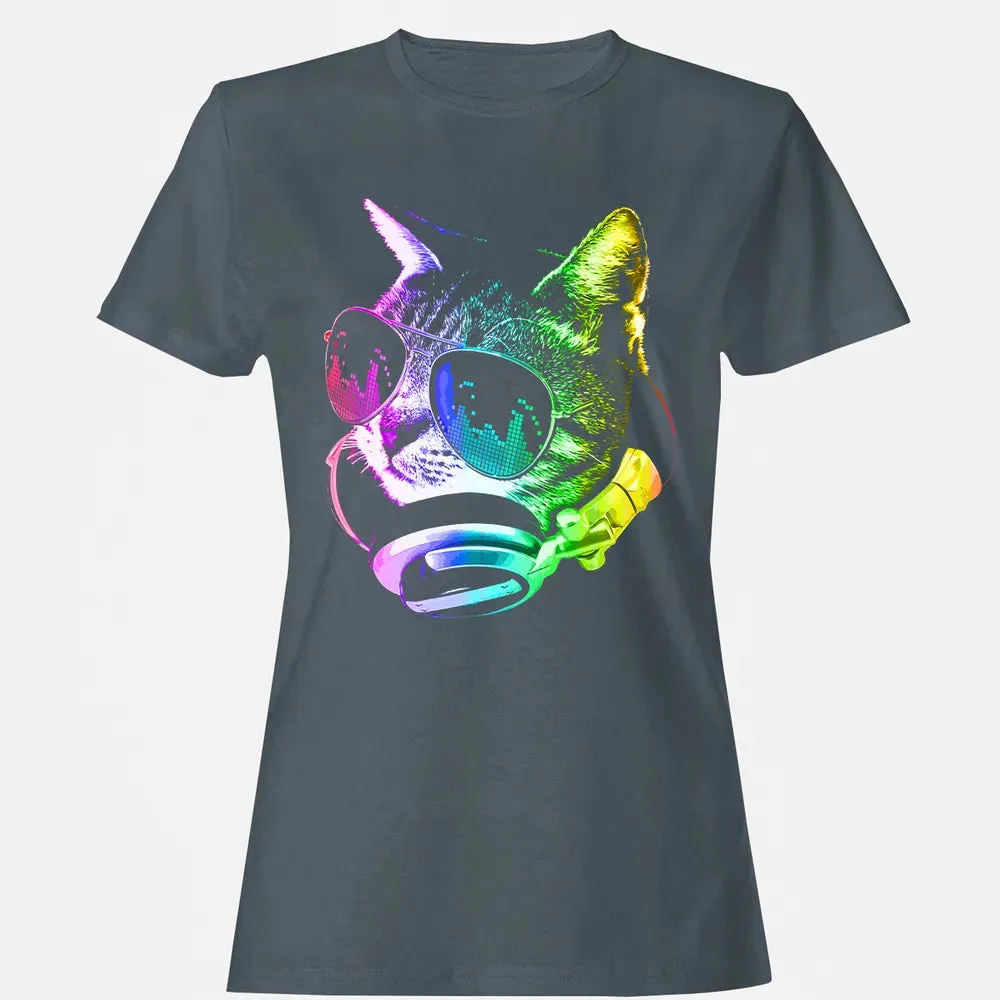 Rainbow Music Cat Women's T-shirt - 3
