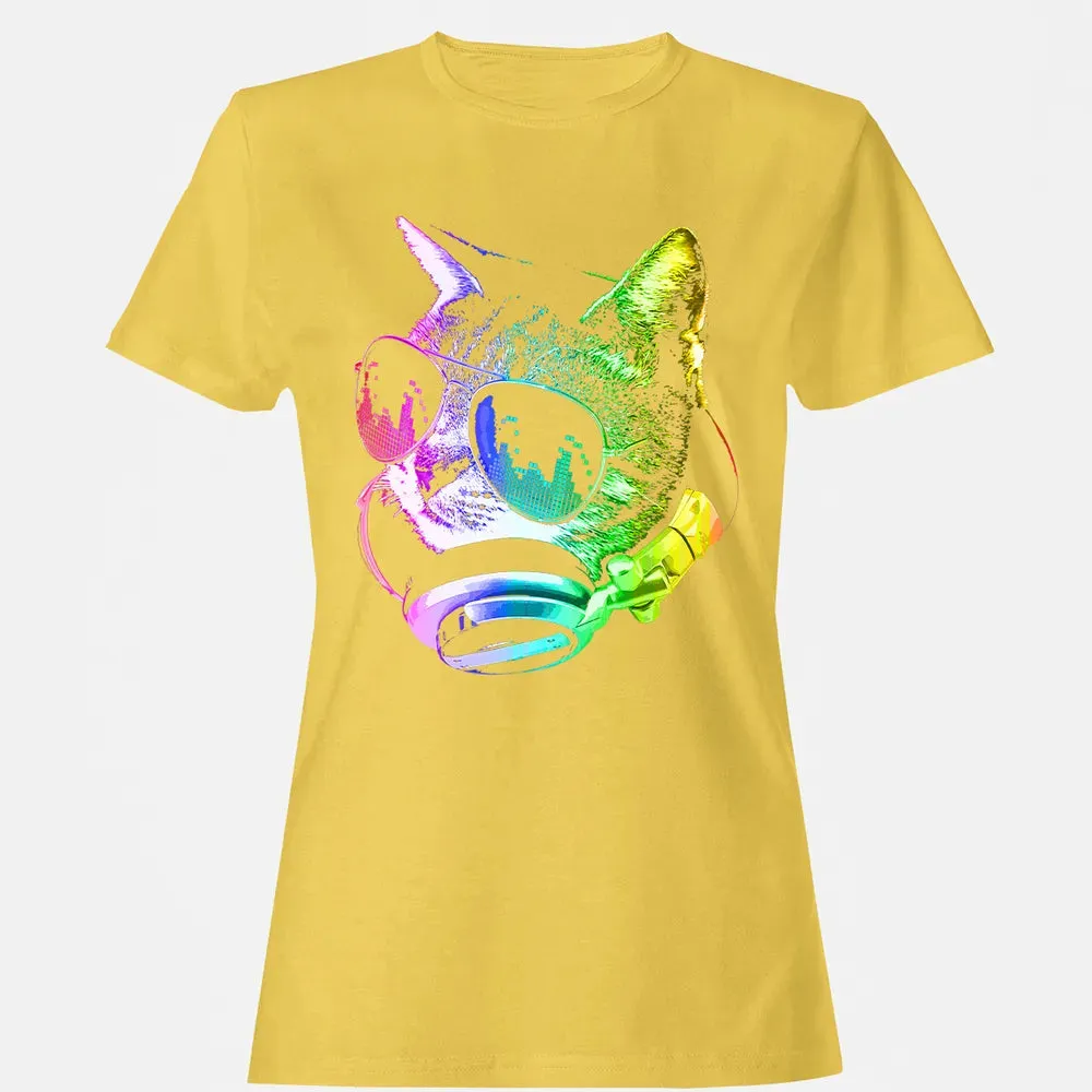 Rainbow Music Cat Women's T-shirt - 4