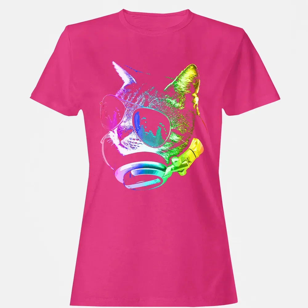 Rainbow Music Cat Women's T-shirt - 6