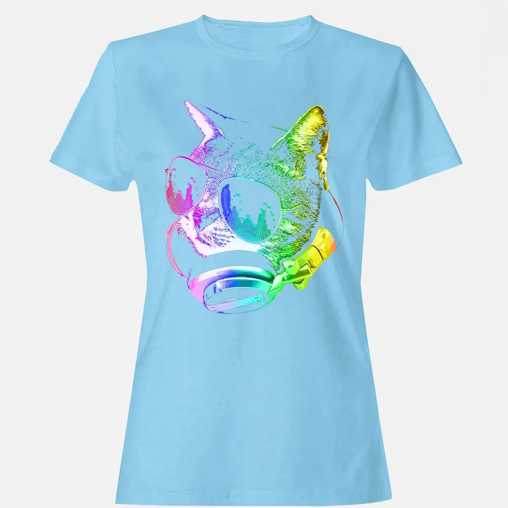 Rainbow Music Cat Women's T-shirt - 8