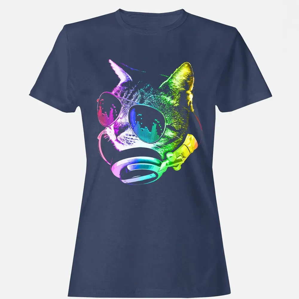 Rainbow Music Cat Women's T-shirt - 10
