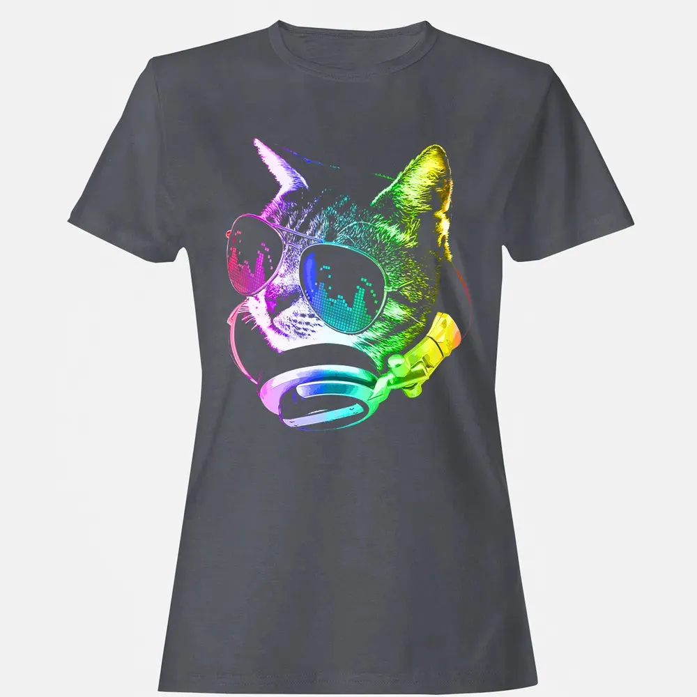 Rainbow Music Cat Women's T-shirt - 5