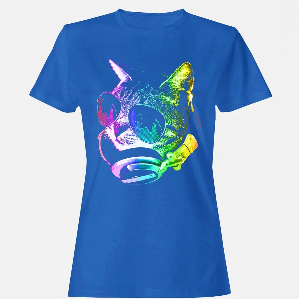 Rainbow Music Cat Women's T-shirt - 14