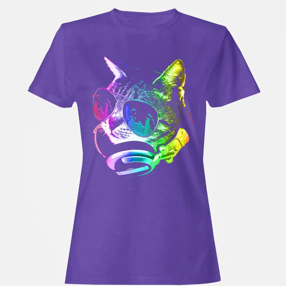 Rainbow Music Cat Women's T-shirt - 12