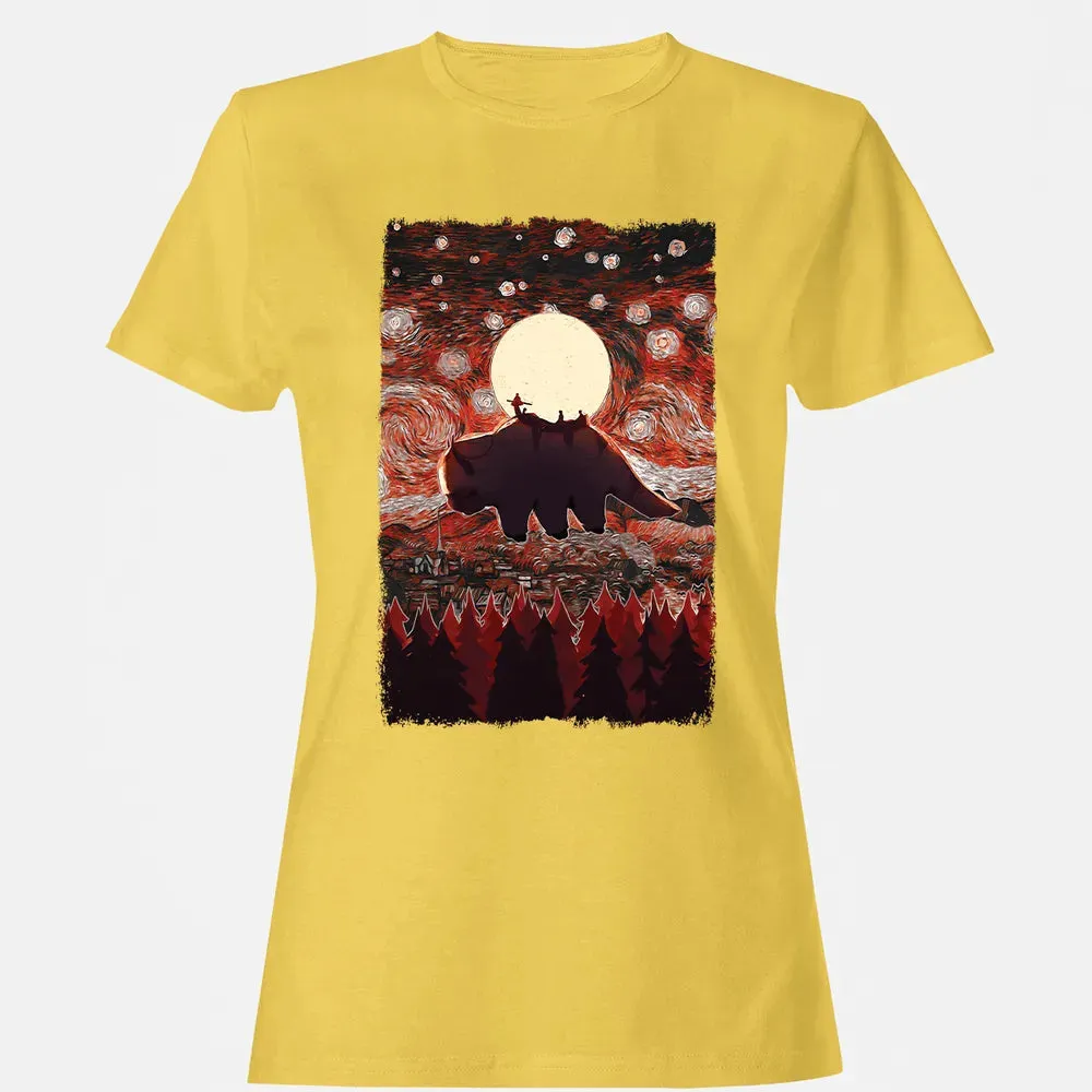 Flying Appa Starry Night Women's T-shirt - 4