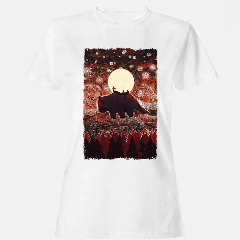 Flying Appa Starry Night Women's T-shirt - 16