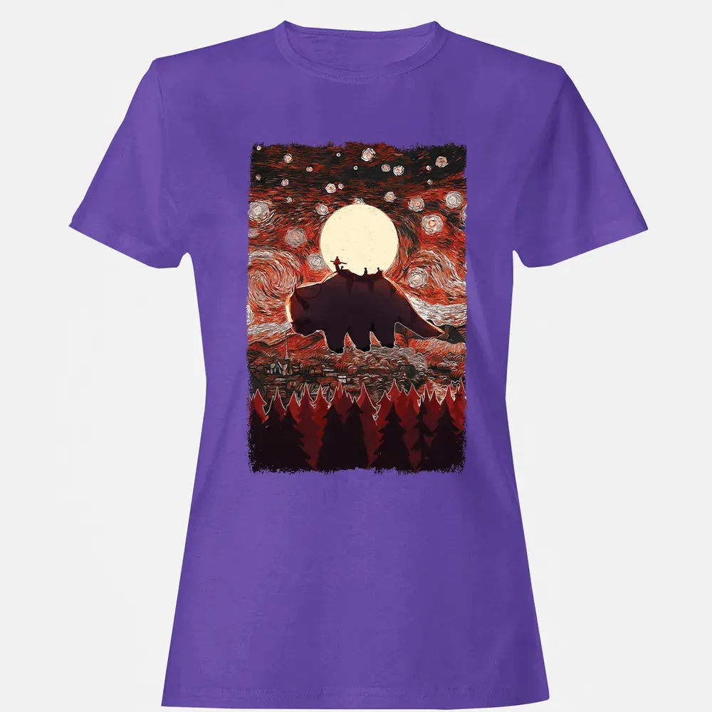 Flying Appa Starry Night Women's T-shirt - 12