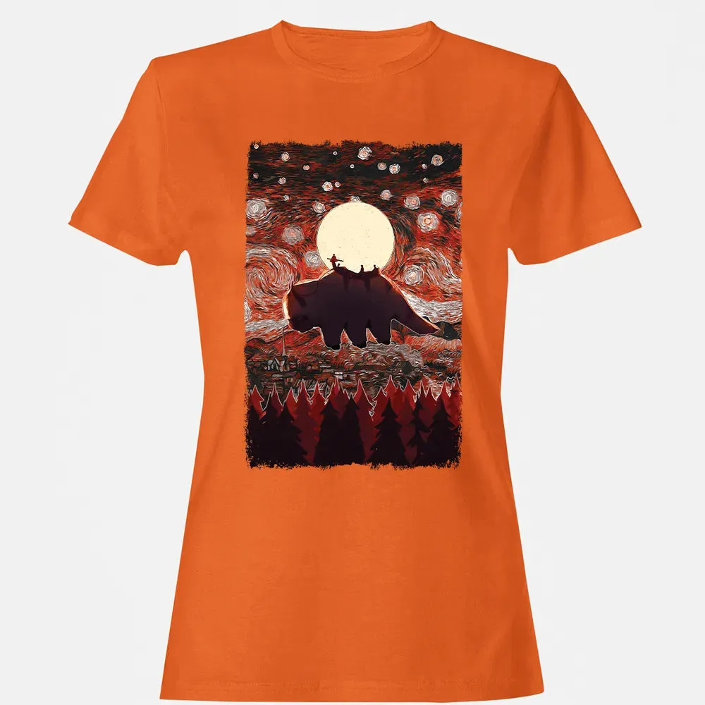 Flying Appa Starry Night Women's T-shirt - 11