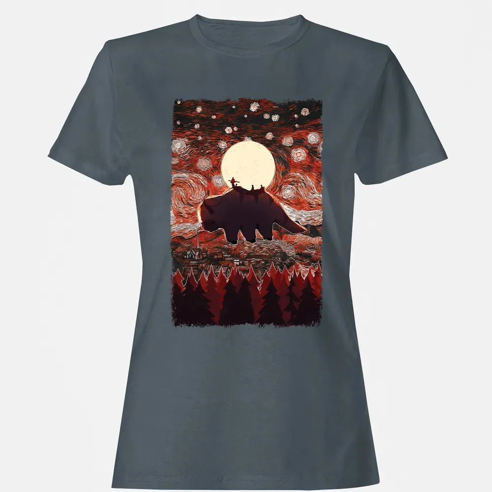 Flying Appa Starry Night Women's T-shirt - 3