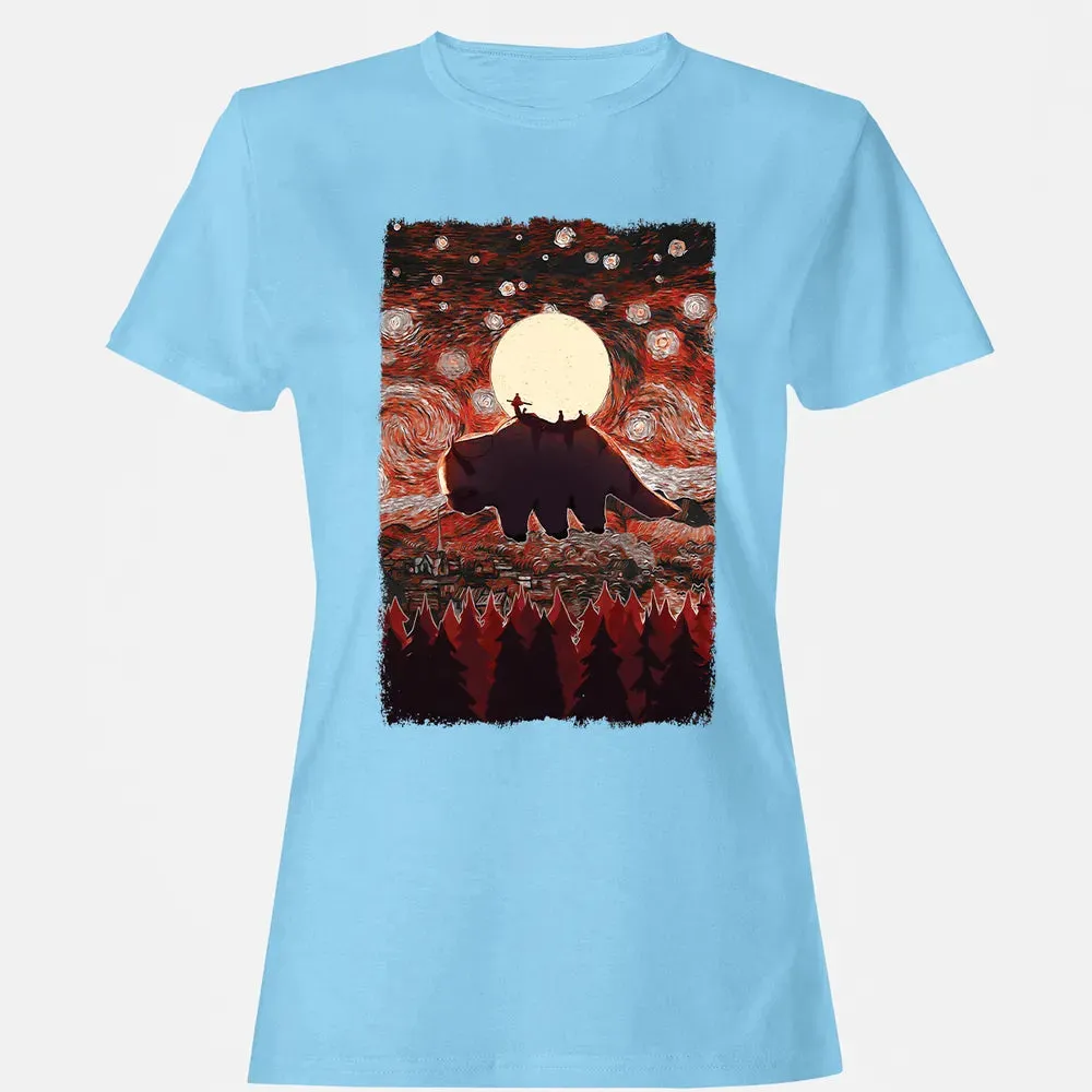 Flying Appa Starry Night Women's T-shirt - 8