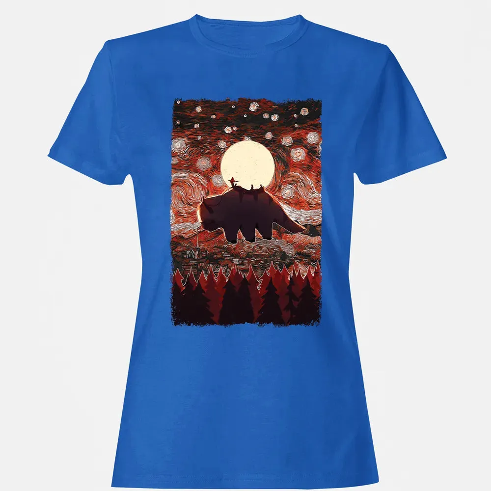Flying Appa Starry Night Women's T-shirt - 14