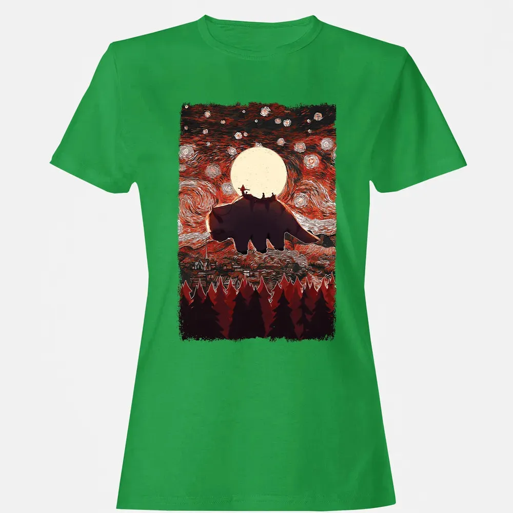 Flying Appa Starry Night Women's T-shirt - 7
