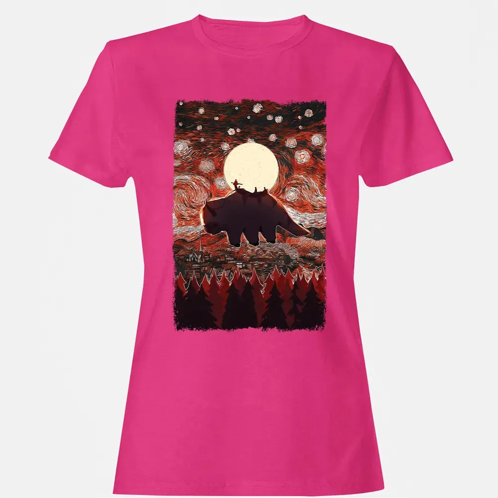 Flying Appa Starry Night Women's T-shirt - 6