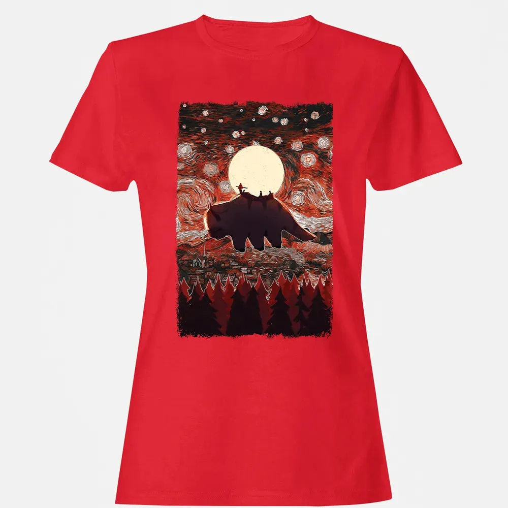 Flying Appa Starry Night Women's T-shirt - 13