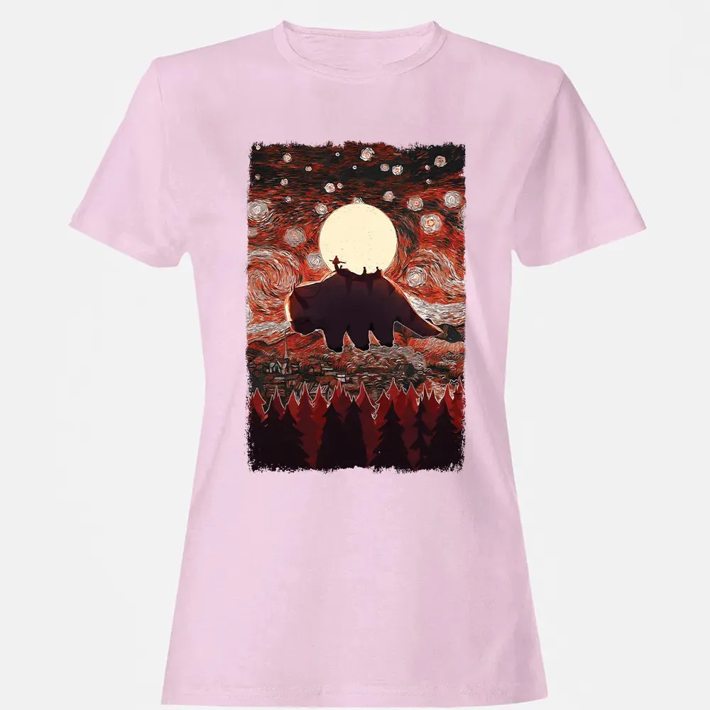 Flying Appa Starry Night Women's T-shirt - 9