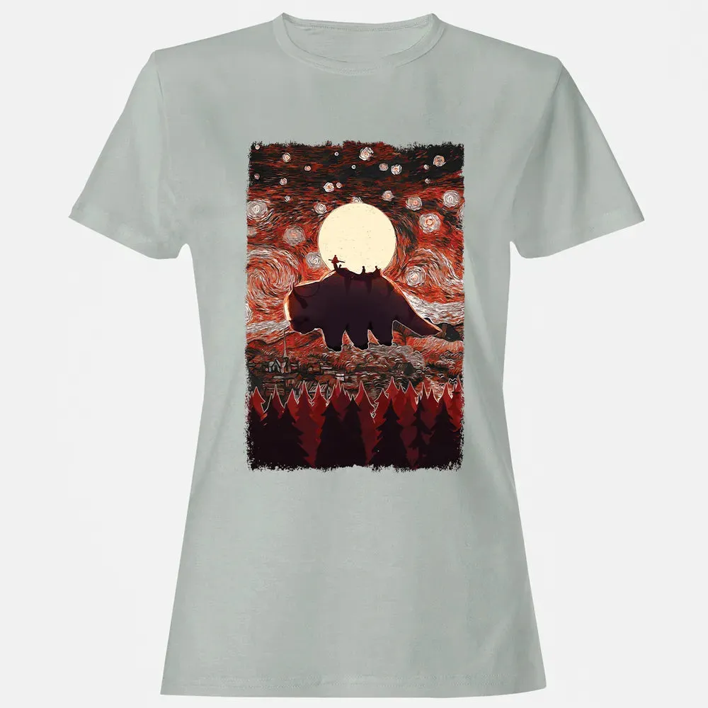 Flying Appa Starry Night Women's T-shirt - 2
