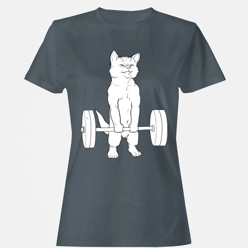 Cat Deadlift Powerlifting Women's T-shirt - 3